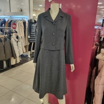 샤트렌 [백화점 인기상품] 투피스 무드로 데일리 출근룩으로 착장하기 좋은 여성 카라넥 A라인 원피스 HCBWOP101