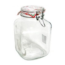 이탈리아 피도 밀폐유리병 원두보관용기 쨈병 과실주병 매실청병 2L/3L, 3L, 1개