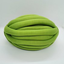 자이언트 얀 카세트 백 귀도리 뜨기 굵기 2cm 블랙 DIY 왕 모찌 실 가방만들기, 08 그린