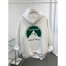 파라마운트 기모 오버핏 긴팔 3컬러 후드티