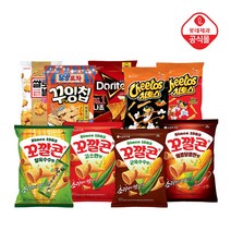 롯데제과 봉지과자 10개구성 5개씩 골라담기/도리토스 꼬깔콘 치토스 등, 04.꼬깔콘 찰옥수수맛67gx5봉_09.쌀로별 오리지널
