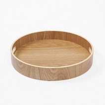 카페 우드트레이(30cm) 손잡이 서빙쟁반 키친드 원형 BEST, 상세페이지 참조