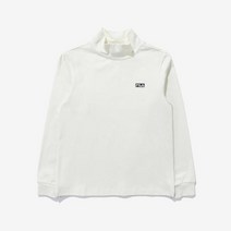 휠라키즈 심플로고 하이넥 긴팔 티 (FK2RLD4101X CRM)