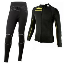 투사 서핑슈트 서프 자켓 팬츠 세트 M(남성용), 상의 M