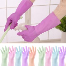 쫀쫀 파스텔 고무장갑(HMI143), 핑크_대