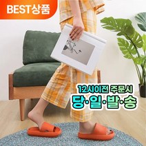모던럽 푹신푹신 마카롱 실내화 거실슬리퍼 층간소음 방지 슬리퍼, 자몽빛 다홍 / 245mm