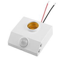 에서 선박 us E27 PIR 적외선 모션 센서 LED 전구 램프 조명 벽 홀더 소켓 AC85-265V