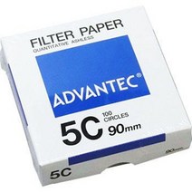 AD 어드밴텍 Advantec Filter Paper NO.5C (55mm-90mm) 1um 정량여과지 필터페이퍼, 90mm