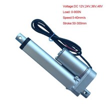 엑츄에이터 전동실린터 엑추에이터 액추에이터 1248v 50250mm 210 인치 스트로크 900N 90KG 부하 맞춤형 속도 관형 모터 미니 전기 선형 도매, 24V 500N 11mm s+100mm stroke