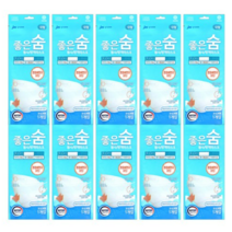 JW중외제약 좋은숨 KF94 마스크 10매 국내 제약회사 유통제품, 1매입, 70매, 화이트