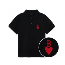 엠엘비 MLB 하트 스몰로고 컴포터블핏 카라 티셔츠 BOS (Black) 3APQH0133-43BKS 173119