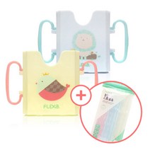 플렉사 플렉사(키즈존) 우유케이스, 플렉사 우유케이스 옐로우(버드)+빨대60p