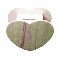 하트 모양 심플 나무 저금통, 단품