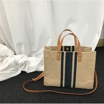 미토 썸머 스퀘어 라탄 토트백