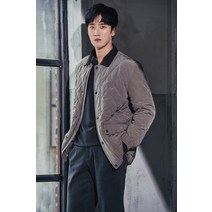 브렌우드 코오롱패션 터닝 시즌 베이직 퀼팅 사파리 점퍼BRUAW22431GY