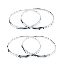 Sunnimix 1 쌍 14 인치 Sanre 드럼 후프 링 림 다이 캐스팅 드럼 세트 키트 교체 부품 두꺼운 1.2mm|부품 & 액세서리|, 1개, 10 Hole