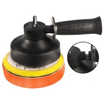 광택기 무선 자동차 듀얼 폴리셔 왁싱기 연마 패드 왁싱 버핑 전기 드릴 스폰지 울 디스크 휠 키트 연마기 드릴용, 1.Black