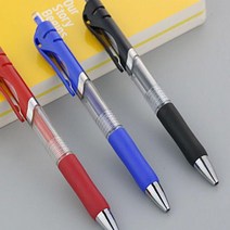 필기감 좋은 볼펜 3색 문구류 안번지는 볼팬 특이한볼펜 얇은볼펜 이니셜볼펜 귀여운볼펜 신기한볼펜, 블랙(a)