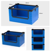 물류센터 오픈형 플라스틱 상자 단프라 적재 박스 3개 공장 보관함 다용도, 물류창고박스