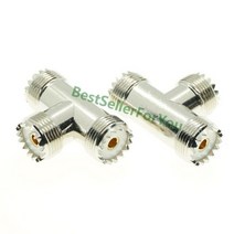 알루미늄 프로파일 1 조각 UHF SO239 PL259 BNC N SMA 암 RF 커넥터 어댑터 테스트 변환기, UHF-KKK