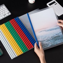 쫄대파일 투명 클리어 A4 삼각 쫄대 화일 포트폴리오 부동산 계약서 서류 정리 보관 파일, 3. 1Cm 레드