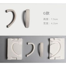 도자기 석고틀 우유 컵 손잡이 석고틀 다양한 디자인, 단일사이즈, G 스타일 핸들 컬렉션
