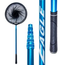 접이식 탄소 긴 손잡이 물고기 잡기 그물 어망 205cm 245cm 275cm 305cm, 305cm 오렌지, [08] 305cm orange