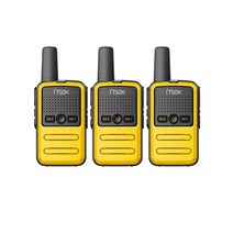 1/2/3 피스 미니 소형 워키 토키 태블릿 Freetalk 전화 노트북 핸드폰 패드 장난감 1 ~ 5Km UHF 선물 양방, 15 Yellow x 3_02 American
