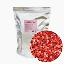 오트리 딸기 다이스 300g (100% 6.4mm 조각 토핑 건조 동결)
