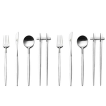 큐티폴 고아 디너 4종 2인조 커트러리 세트, 화이트