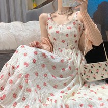YAPOGI끈나시원피스꽃무늬 원피스