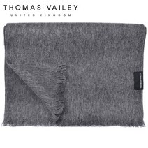 [THOMAS VAILEY] 캐시미어 블렌드 울 머플러 솔리드 그레이