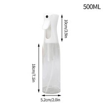 충전식 분무기 고압 압축 엔진 동력 연막 300/500ML 스프레이 병 리필 가능 핸드 헬드 정원 급수 식물 스프링클러 미스트 워터 캔 살롱 이발사, [03] Transparent 500ml