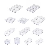 크리스탈 뷰티 정리함 1호~12호 다용도 정리함 모음화장품정리함소품정리수납정리다용도수납데스크정리보관함정리대, 크리스탈 뷰티 정리용품 3호, 1개