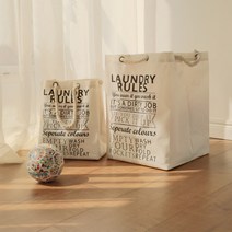 캔버스 방수 다용도 LAUNDRY 에코 장바구니 빨래바구니, 대