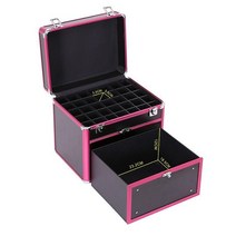 전문가용 네일 아트 가방 정리 박스 휴대용 공구함 대용량 매니큐어 젤네일 수납함, D, 1개
