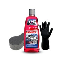 소낙스 리치폼샴푸 스노우폼 1000ml 폼샴푸 세차샴푸 + 스펀지 장갑, A-1 리치 폼 카샴푸 1000ml