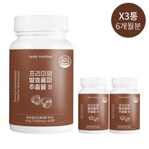 바디루틴 프리미엄 발효율피 추출물 정 1000mg x 60정, 3통 / 6개월분 [14%추가할인]