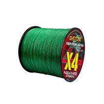 GHOTDA 잉어 꼰 낚싯줄 멀티 필라멘트 초강력 낚시 브레이드 Tresse 플라이 피쉬 태클 4 가닥 PE 100M 300M 잉어낚시 낚시줄, 300M 0.40MM 60LB, Green