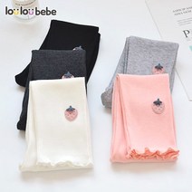 루루베베 여아 딸기 포인트 레깅스 면 스판 아동 봄 여름 가을 겨울 간절기레깅스