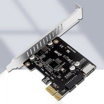 컴퓨터 PCI-E to USB 3.0 PCIE 확장 카드 허브 분배기 19 핀