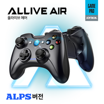 올라이브 에어 무선 PC 스마트폰 게임패드 디아블로 이모탈 피파 스팀 완벽호환, 올라이브 에어 블랙(무선)