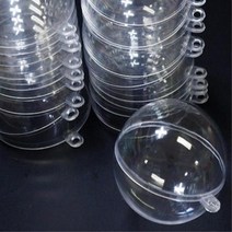 뽑기용기 분리형 투명 구 플라스틱공 10개 부속품 미술키트 DIY 통합미술