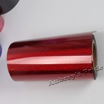 25cm x 100cm (10 40) 금속 PVC 열전달 비닐 열 프레스 커팅 플로터 커터 티셔츠 DIY 호일 필름 종이, Laser Red