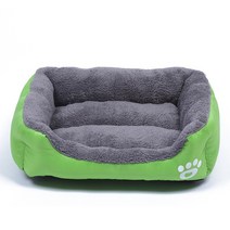 접이식 간이 침대 야전 캠핑 1인용 휴게실 WHPC 개 침대 개를위한 따뜻한 방수 부드러운 애완 동물 빨 수, 12 Green_02 M