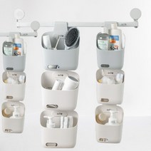 창문걸이형 컵걸이 찬장 수납 기숙사 옷장 실내화걸이, 소형그레이