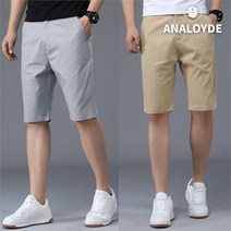 아날로이드 남성빅사이즈팬츠 코튼 데일리 일자 스판 치노반바지 MPS1062