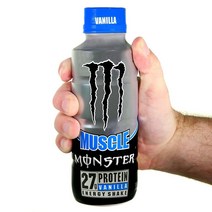 Monster Muscle 바닐라 프로틴 에너지 쉐이크 443ml x12캔 Vanilla Protein Shake