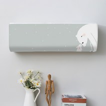 COSYEVNO 벽걸이 에어컨 커버 먼지를막다 산뜻한 스타일, KTZ263, 86*23*30(2P)