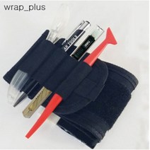 랩플러스 자동차랩핑 작업도구 수납 손목벨트, 블랙
